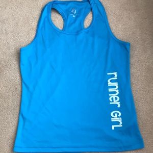 Runnergirl razor back tank